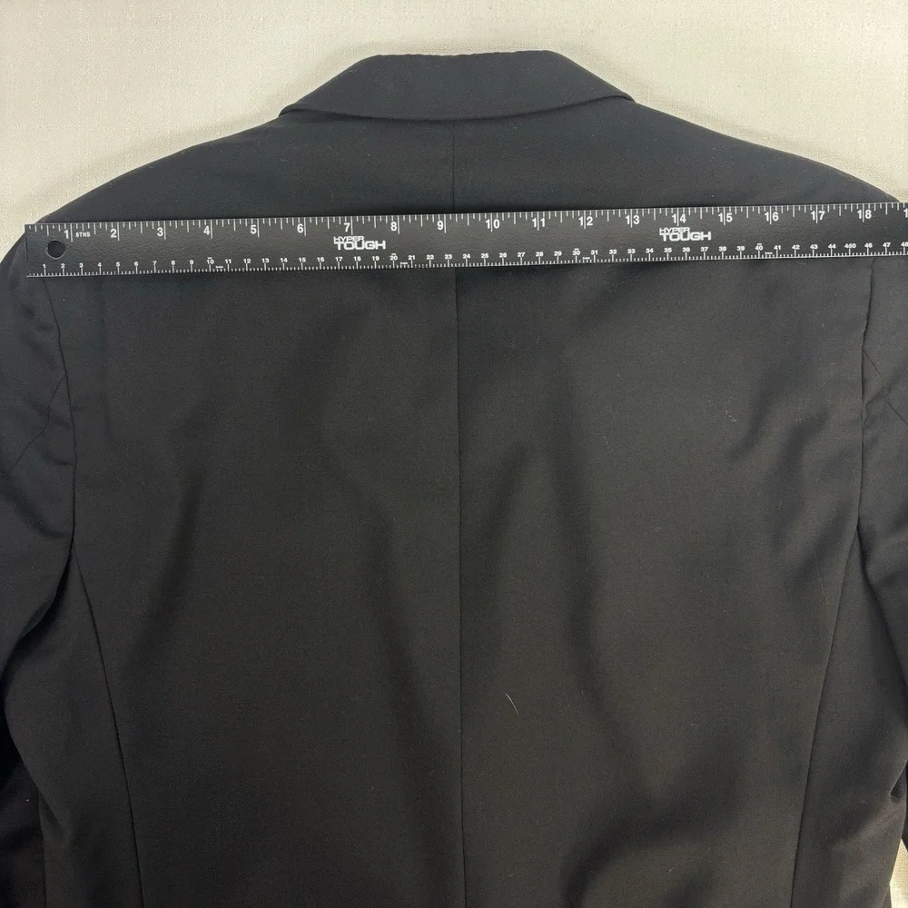 Tommy Hilfiger Suit Jacket Mens Size 40L Black 100%‎ Wool Blazer Sports Coat